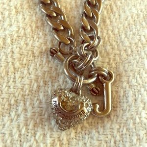 Silver juicy couture chunky necklace